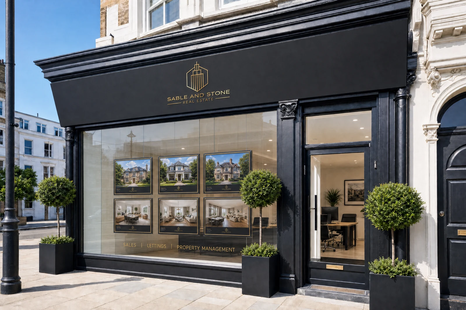 The Sable and Stone Real Estate shopfront